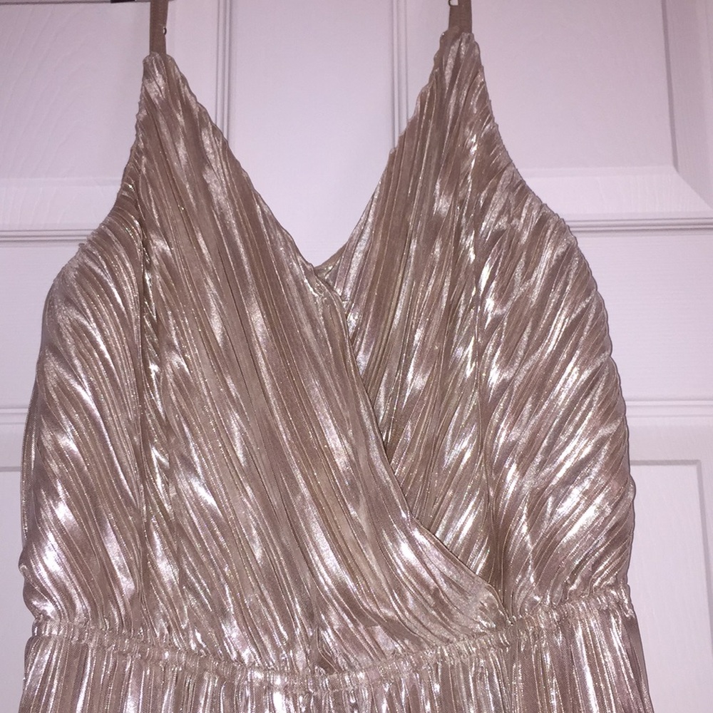 Shiny Gold Pant Suit